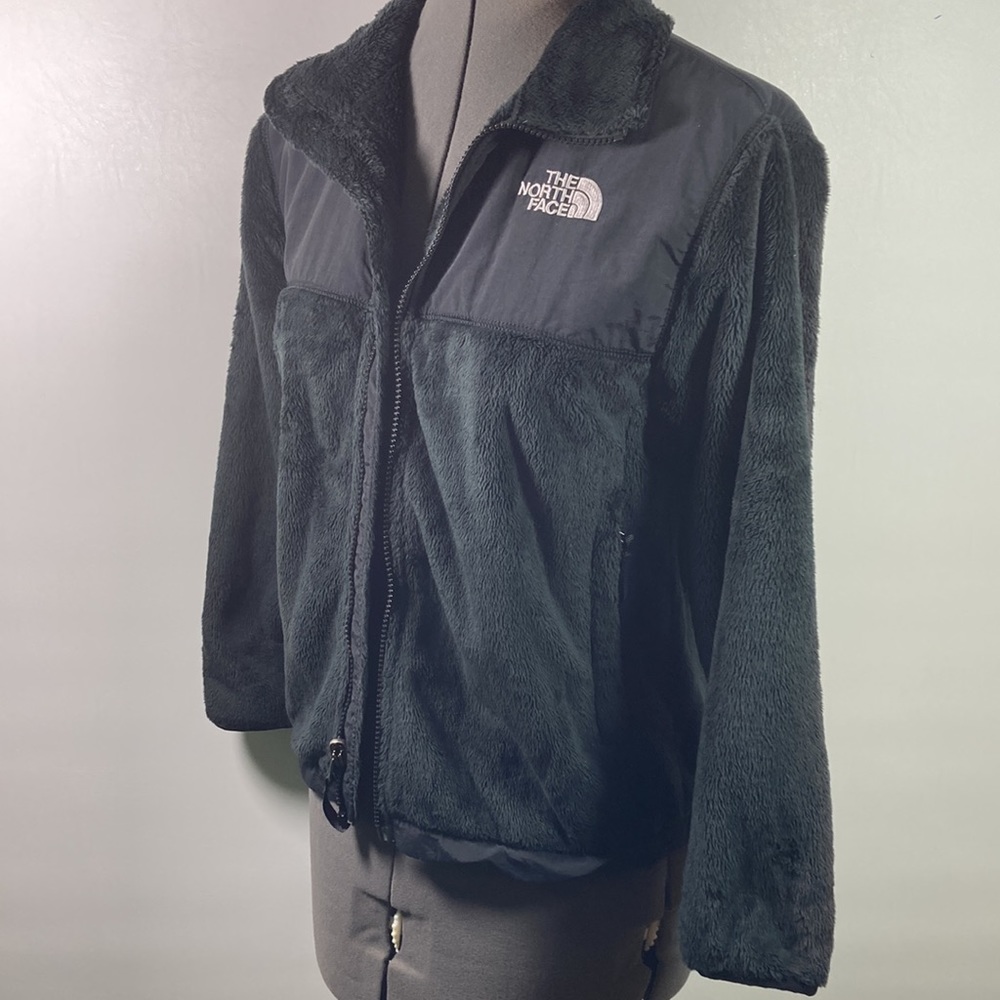 The North Face Plush Warm Polyester Lining Black Jacket Girls Size M/M - Picture 5 of 9